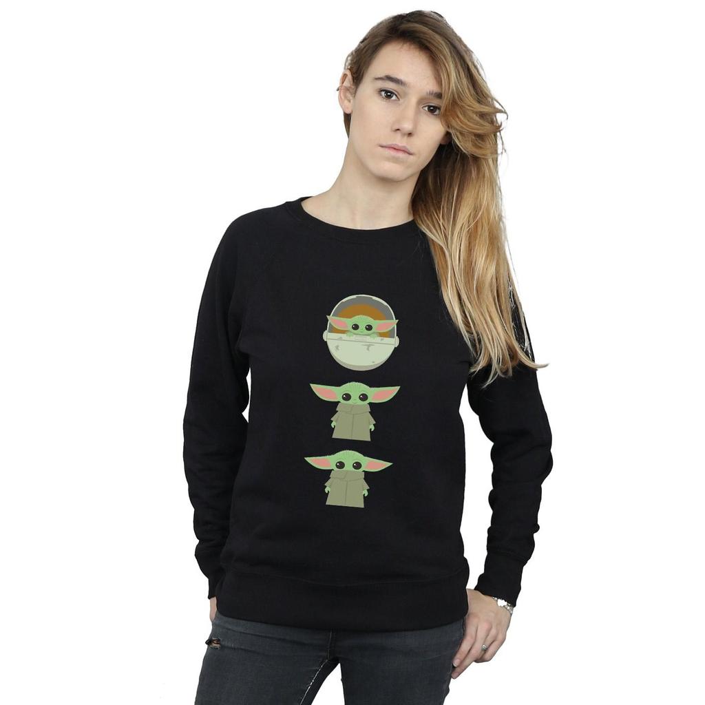 Star Wars Womens/Ladies The Mandalorian The Child Posing Sweatshirt