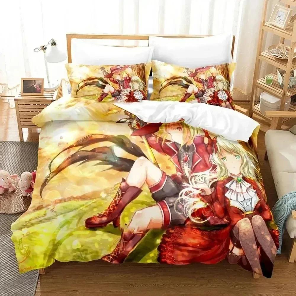 New 3D Print Anime Revue Starlight Comfortable Duvet Quilt Cover Pillowcase Bedding Set Children Bedroom Decoration Home Textile