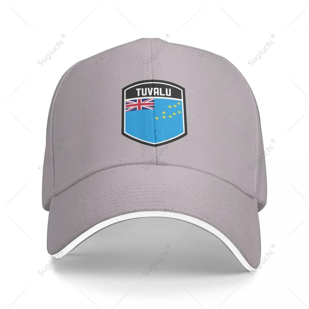 Multifunction Tuvalu Flag Shield Sandwich Baseball Cap Unisex Sports Casual Caps Golf Hat Fishing Outdoors