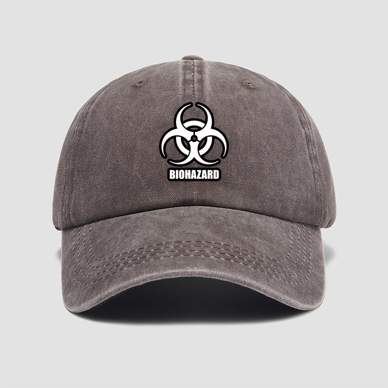 Resident Evil Korean Style Short Sleeve T-Shirt and Cap Set Movie Game Merchandise Chinese Soft Top Baseball Hat Adjustable