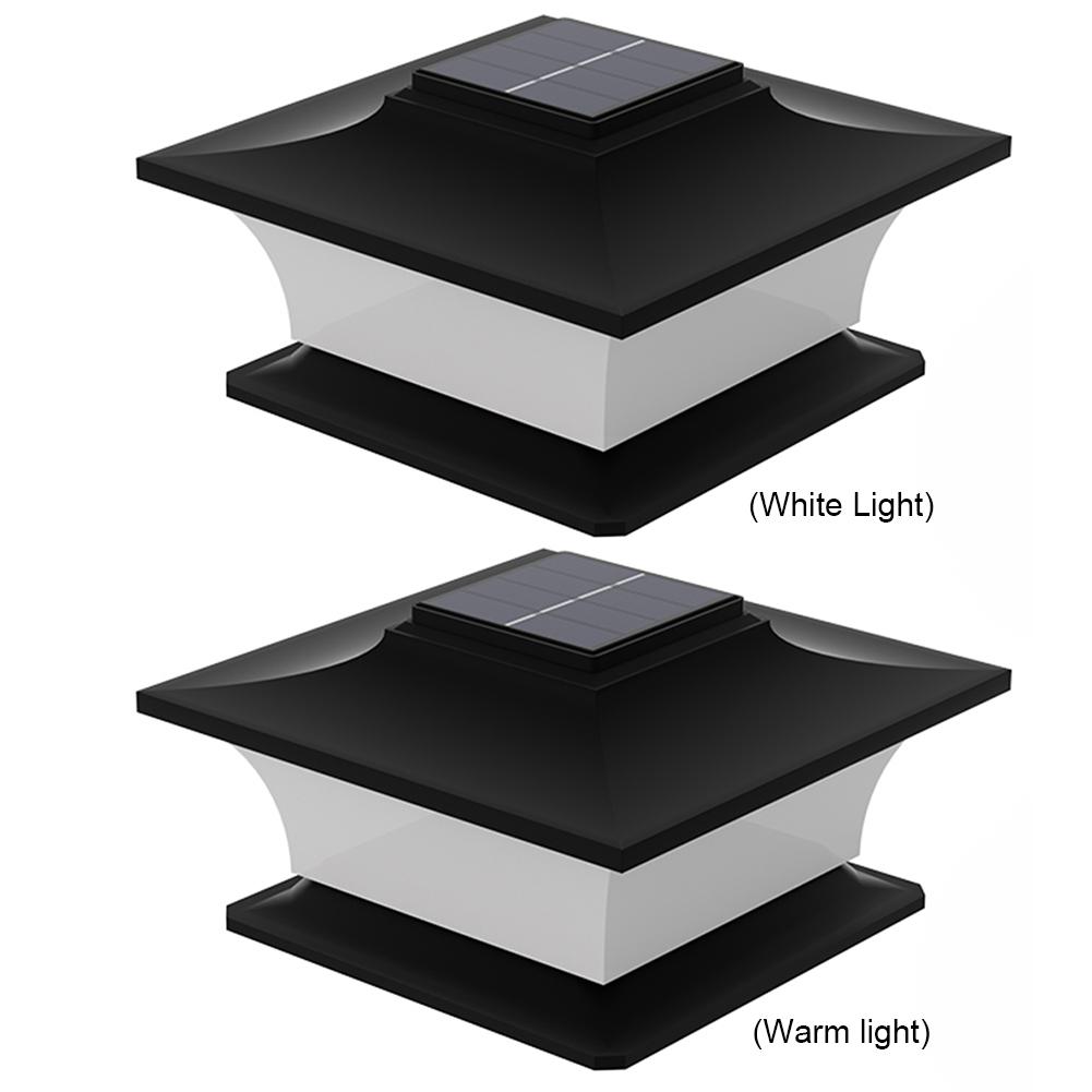 Solar Post Cap Light LED Fence Light Auto On Outdoor LED Light Waterproof Garden Lamp Decorative for Garden Patio Porch