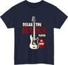 Relax the bass player is here funny music tshirt guitarist humor quote gift top