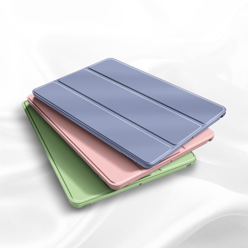 Чехол для iPad Air Pro MINI 3 4 5 6 7 8 9 10-го поколения, 3-складной кожаный чехол-конверт для планшета, мягкая подставка из жидкого силикона, 11 12.9 13, Обложка