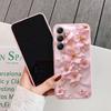 Luxury Flowers Case For iPhone Samsung A55 A35 S24 FE S25 Xiaomi Redmi Note 13 Pro 14C Huawei Honor Shockproof Phone Bumper Anti-Scratch Matte Cover