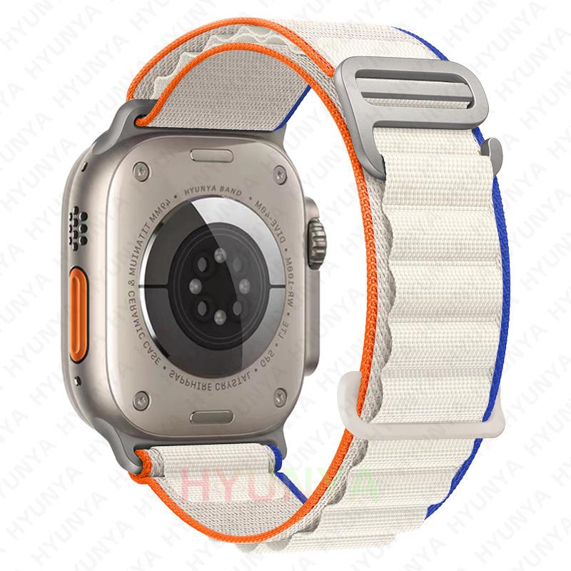 Альпийские ремешки для ремешков часов iWatch Серии 10 11 46мм 9 8 7 SE Ultra 2 3 49мм 44мм 45мм 40мм 41мм 42мм Браслет для часов