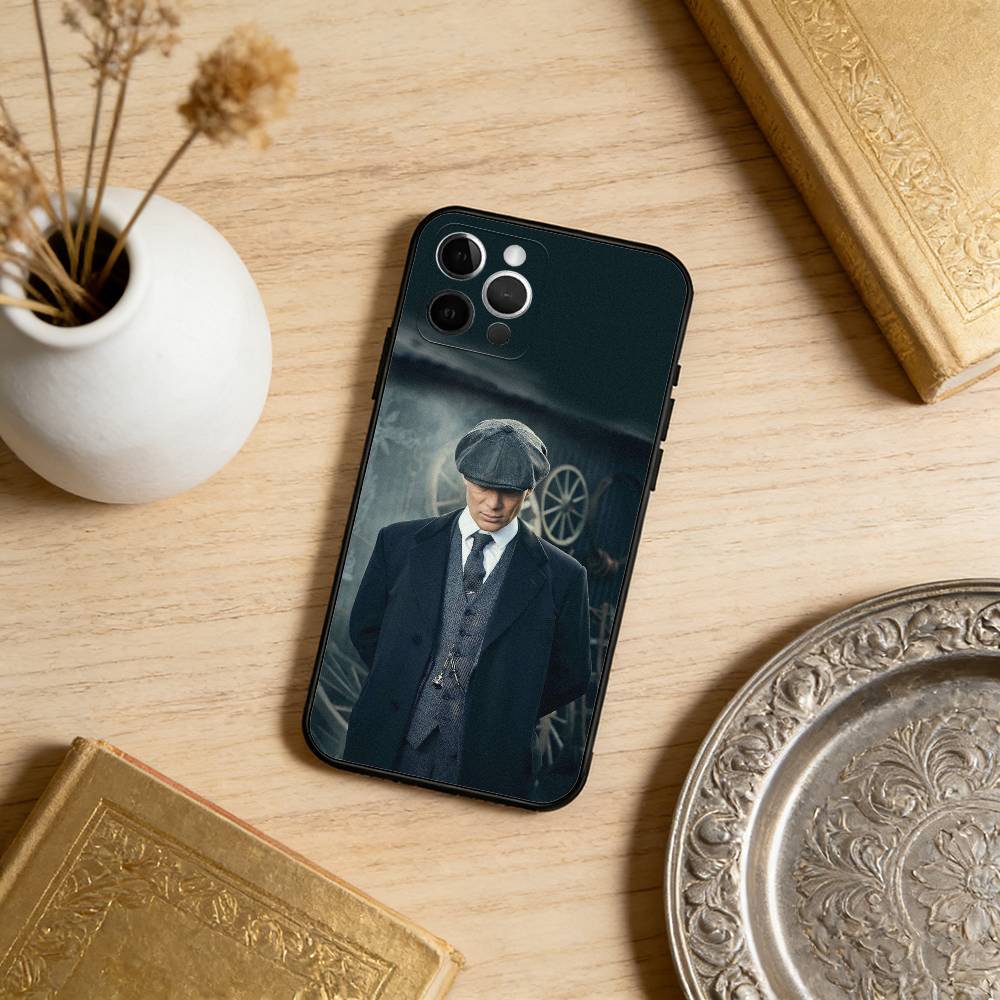 Чехол для телефона T-Thomas S-Shelby Cool для iPhone 17,16,15,14,13,12,11 Plus,Pro Max, Мягкий силиконовый черный чехол