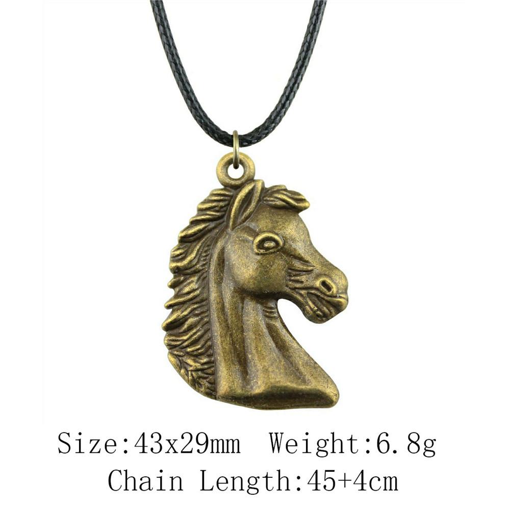 Новинки Чокеры Ожерелья Для Женщин Ожерелье С Слоном И Лошадью Кожаная Цепочка 45см Сувенирные Подвески На Шею