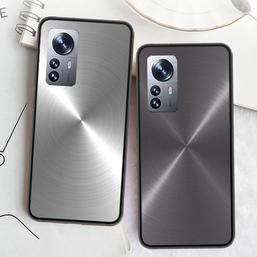 Чехол для телефона со стальным принтом и текстурой шлифованного металла для Xiaomi Poco X7 X6 X5 X4 X3 GT NFC M4 M5 Pro 5G M3 Mi F6 F5 F4 F3 F2 F1 Capa Coq
