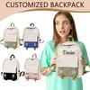 Personalized Custom Backpack Embroidered Custom Name Tag Female Student Campus Junior High School Student Street Fashion Backpack