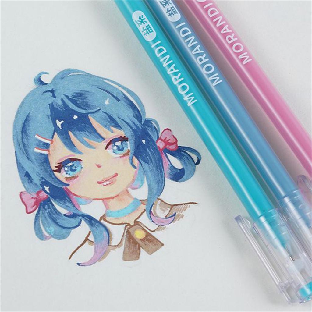 Цветные гелевые ручки, 9 цветов, плавное письмо для взрослых и детей, ведение дневника, заметки, рисование для школьных принадлежностей, 10 мл