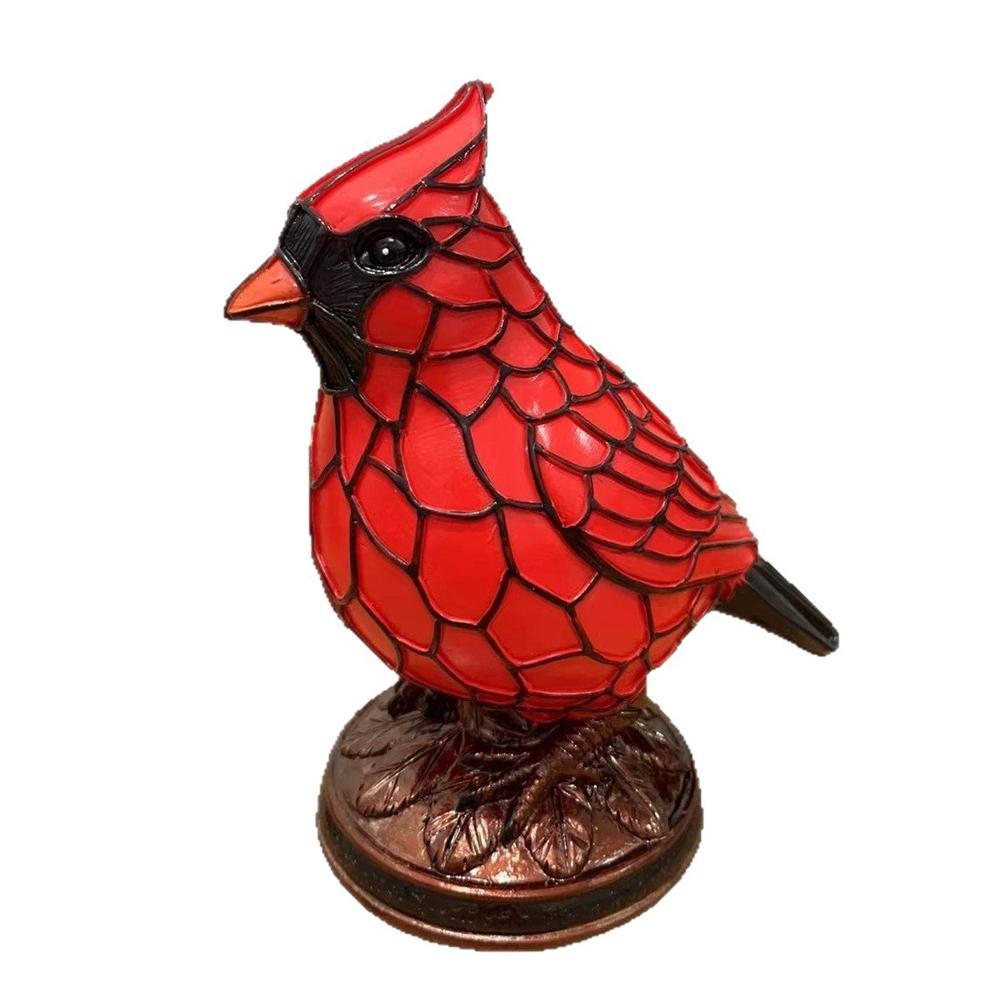 Durability Safety Table Lamp European-inspired Adorable Red Bird Table Lamp Soft Light High-quality Materials Table Lamp