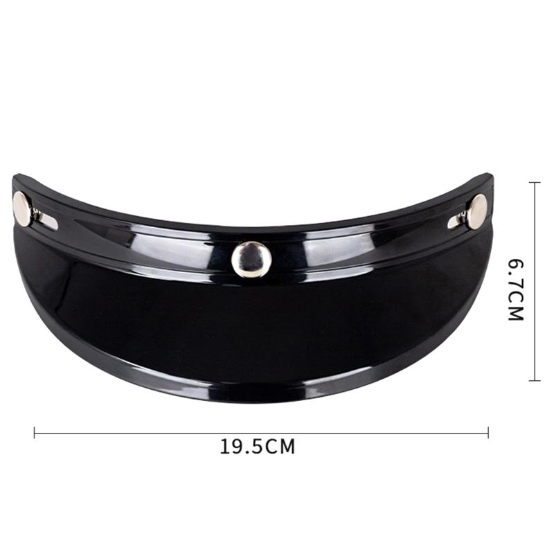 Motorcycle Face Shield Visor Retro Anti-Fog Scratch Resistant Universal Fit Replacement for Outdoor Road Riding