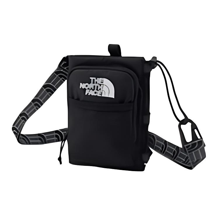 The North Face Borealis 1л Легкая Удобная Вышивка Логотипа Бренда Сумка Через Плечо для Повседневного Использования и Улицы Унисекс Черная 81DQ-FW23-D1