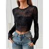 Spring And Autumn New Women'S Versatile Long Sleeve Daily Business Commuter Elegant Comfort Sexy Bottom Shirt Top