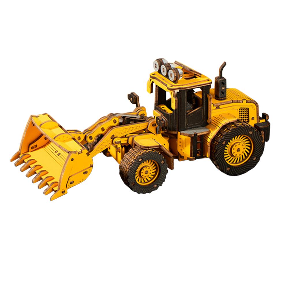 Hands Craft DIY 3D Wooden Puzzle Engineering Vehicle Model Puzzle Toys Creative Educational Toys Gifts For Kids Boys Girls