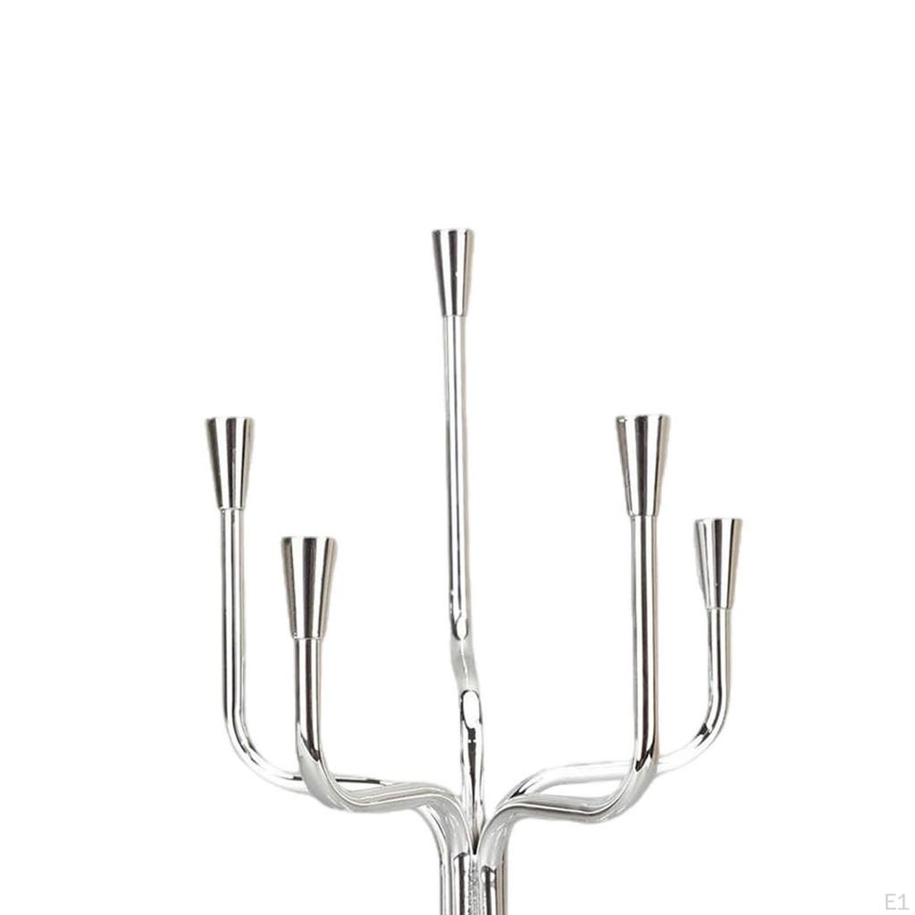 Candlestick Holder Candelabra 5 Arm Decorative Iron Ornament Table Centerpiece Taper Candle