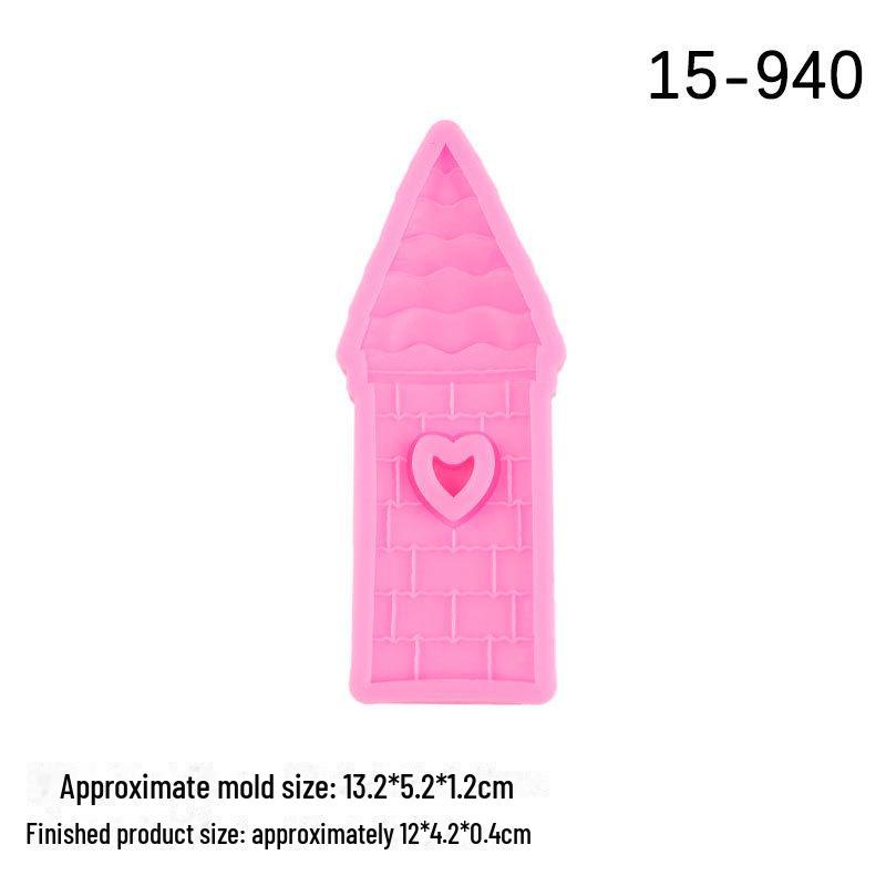 DIY Cartoon House Silicone Mold for Cake and Chocolate Decoration