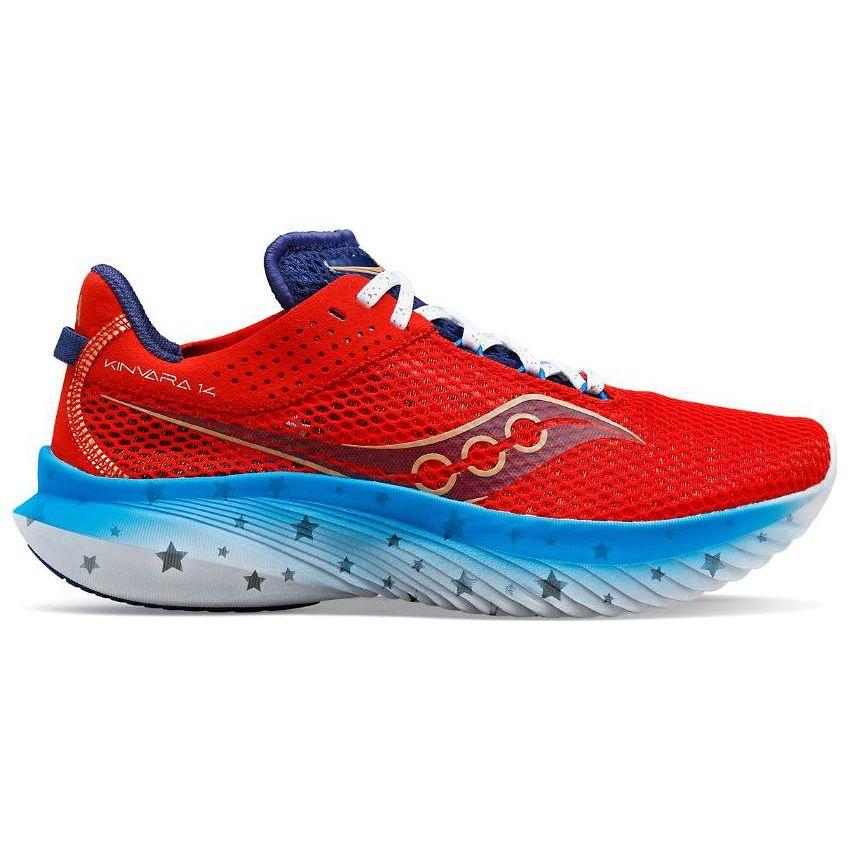 SAUCONY Kinvara 14 Liberty Мужские кроссовки красный белый синий S20823-76