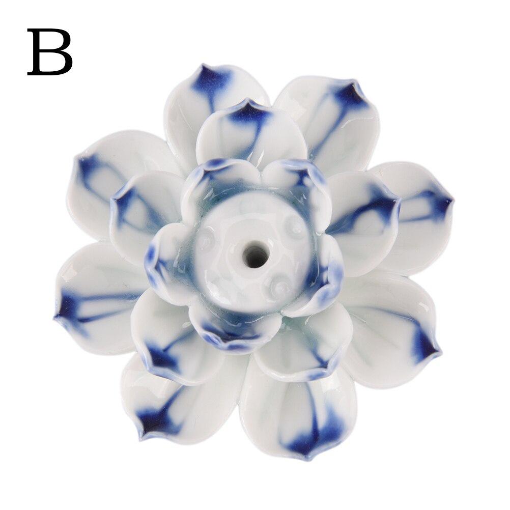 Керамическая курильница Лотос Благовонная тарелка Ароматическая палочка Ароматическая палочка Благовония Сандаловое дерево Агаровое дерево