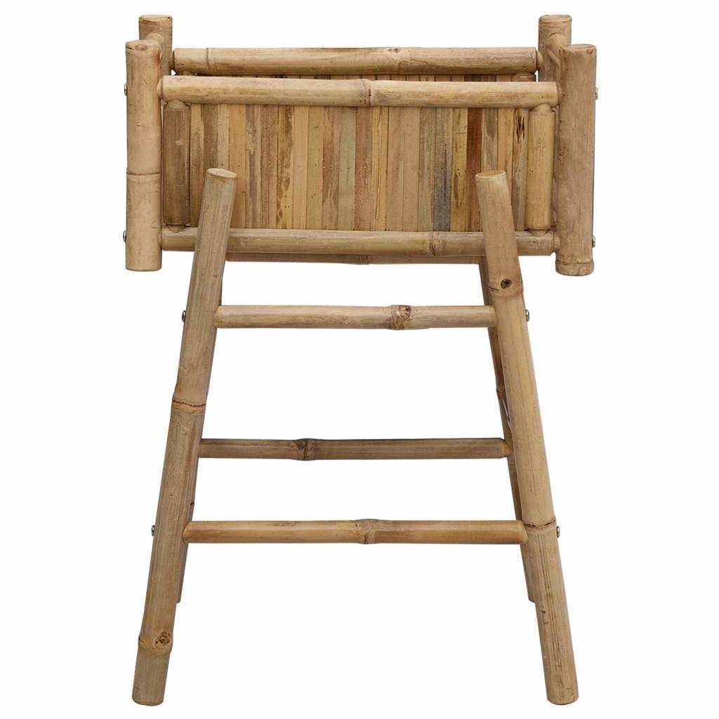 Bamboo Garden Planter with Stand Natural Color 50 x 38 x 74 cm
