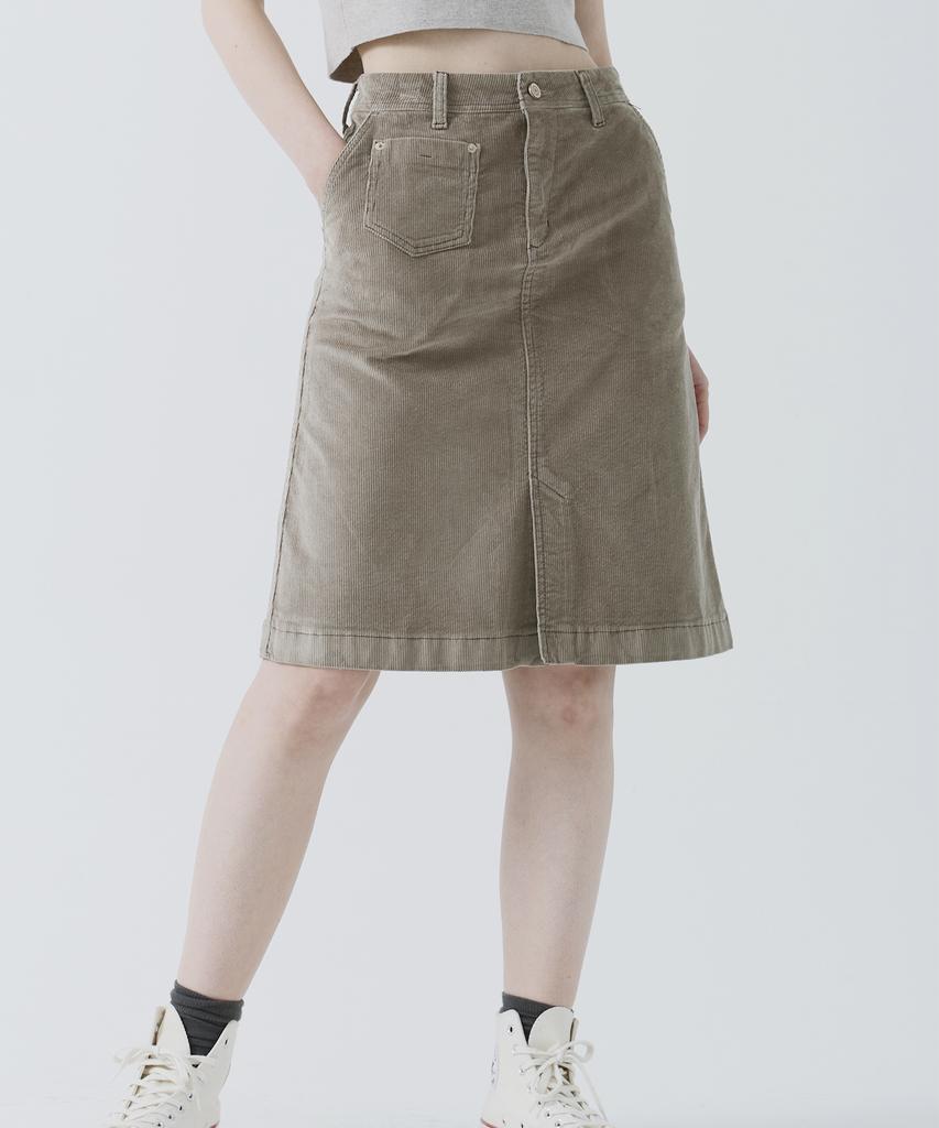Юбка-трапеция из вельвета Lam Rp460