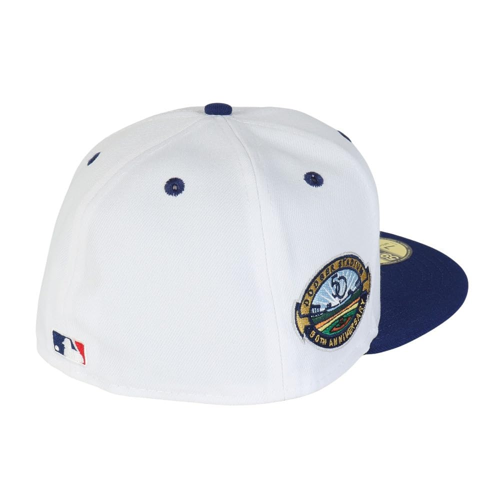 Кепка New Era 59FIFTY с боковым патчем, MLB, LA Белая/Темно-синяя, 7 3/4 дюйма, 5950 DOD PACK SP LOSDOD WHI DROY, 14388863, NER36C9817