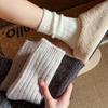 25 Пар толстых шерстяных носков: Однотонные, в вертикальную полоску, в японском ленивом стиле, теплые зимние женские вязаные носки-скранчи.