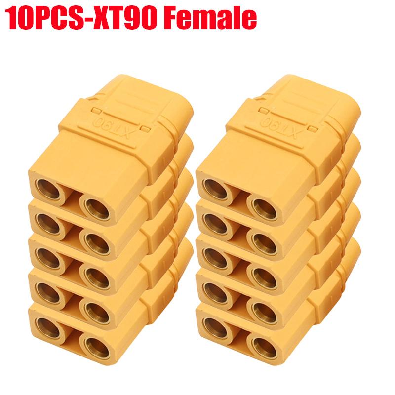 Male Female Connector XT90 Plug with Back Cover Silicone Wire Connectors Adapter Cable Terminal Plugs for RC Lipo Battery
