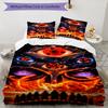 Eye Fire Print Flannel Blanket, Soft Warm Lightweight Throw Blanket for living Room,Sofa Bed Camping office