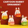 Multicolor Miniature Resin Bunny Rabbits Figures for Desktop and Terrarium Decoration