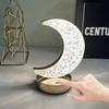 Светодиодный ночник в форме Луны, регулируемая лампа для спальни, USB-питание, атмосферное освещение для стола, кемпинга, подарок, лампа с 3 меняющимися цветами