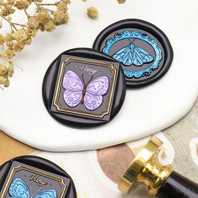 Пчела, коровья голова, насекомое, белка, орел, бабочка, кошка, восковая печать, штамп, съемная круглая латунная голова для декора, подарков, свадеб, конвертов