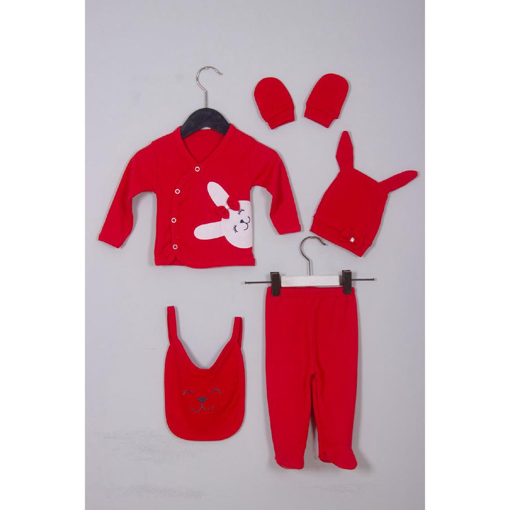 Набор из 5 предметов для больницы для новорожденных Bear Minimal Pine Green