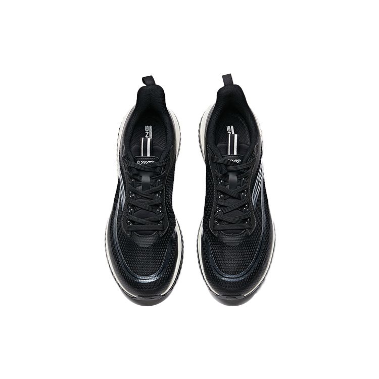 Anta Эластичные резиновые кроссовки с низким верхом женские кроссовки черные белые 122015501-1