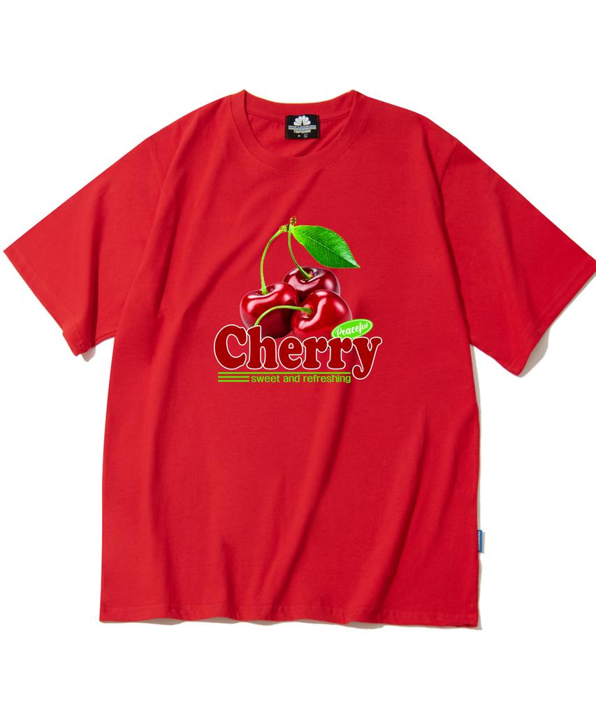 TRIPSHION Triple Cherry Graphic T-Shirt - 8 Colors (Type B)