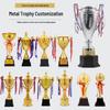 Custom Metal Trophies for Student and Children Sports: Creative Awards for Football, Basketball, and Competitive Games