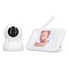 5in Wireless Baby Monitor Two Way Speaking Night Vision HD Display Smart Camera Monitor EU Plug