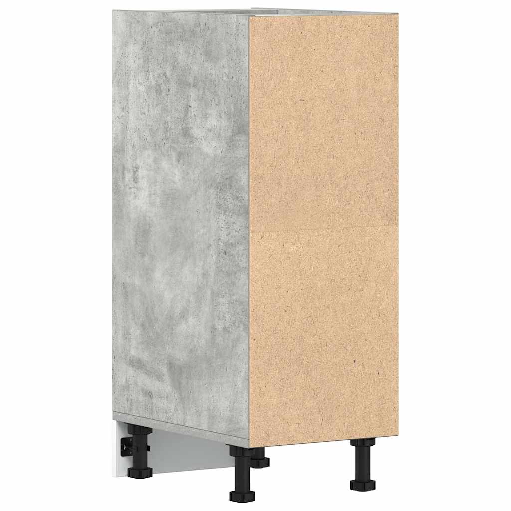 Vidaxl Dolna Szafka Betonowa Szara 30X44,5X81,5 Cm Drewno Klejone