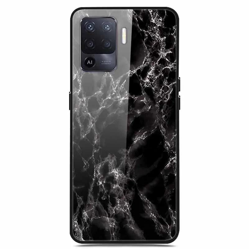 For OPPO Reno 5 Lite Case Luxury Tempered Glass Bumper for OppoA94 4G Phone Cover For OPPO a94 4G/ Reno5 Lite Glass Coque A94 4G