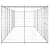 VidaXL Chenil Extérieur Acier Galvanisé avec Toit 16,94 m² Enclos Niche Cage 3082305