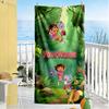 Dora Explorer Personalized Text Beach Towel Quick-Dry Soft Microfiber Suitable for Swimming Gym Camping Yoga Vacation