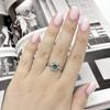 Серебряное кольцо с топазом Лондон Блю 0.908ct, вес изделия 2,81 гр (2166931)