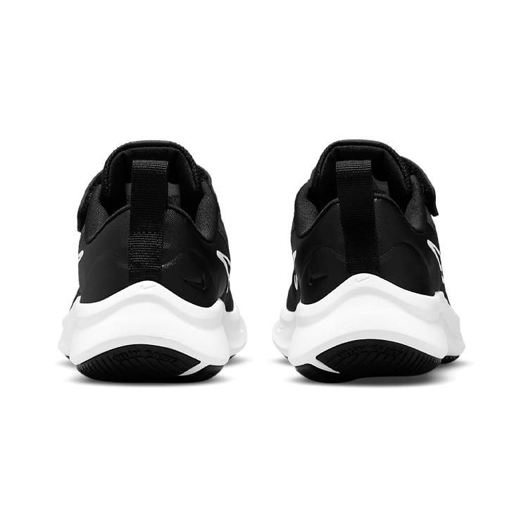Nike Star Runner 3 Удобные, износостойкие, нескользящие и дышащие низкие детские кроссовки для бега Черно-белые DA2777-003