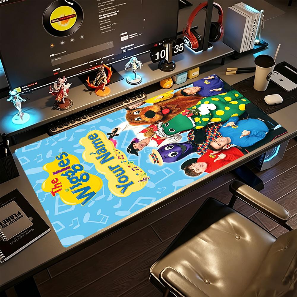 Wiggles Personalized Text Mouse Pad Keyboard Mat Office Mouse Mats Non-Slip Rubber Bottom Office Desk Accessory