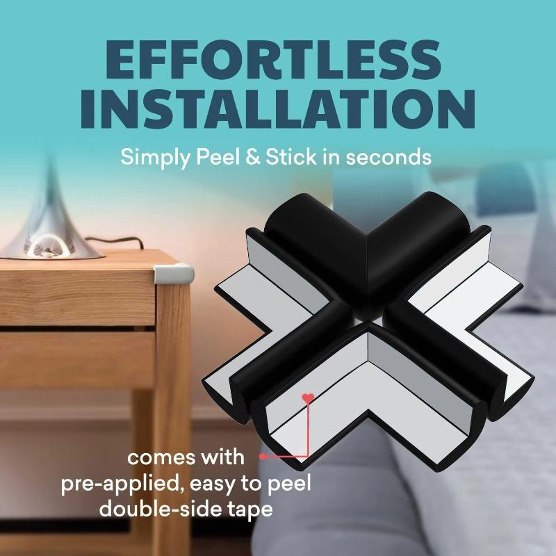 4 шт. мягких детских защитных уголков с предварительно проклеенными краями стола для безопасности детей и защиты бампера мебели