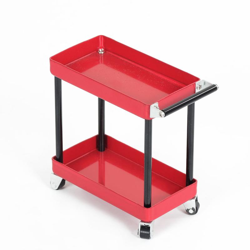 2-слойная металлическая стойка для радиоуправляемых автомобилей, тележка для обслуживания автомобилей 1/8, 1/10, 1/12, 1/16, инструменты для запасных частей для радиоуправляемых автомобилей