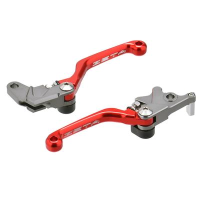 Комплект рычагов поворота ZETA RACING DR250R CP 3 Finger Red F5091 Модель Dirt Freak DIRTFREAK DRZ400S, DRZ400SM, (Старый номер ZE44-7013)
