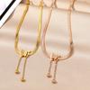Tassel Snake Bone Chain Bracelet Charming Girl Fashion Butterfly Bracelet Gold Elegant Versatile Party Gift Jewelry