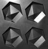 Plastic Mold for the Manufacture of 3d Panel "Broken hexagon"(3D Mold for Decorative Wall Panels for Gypsum and Concrete) Wall Decor.