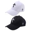 Casual Cross Baseball Cap Spring Duck Tongue Cap Versatile Cross Embroidered Hat Outdoor